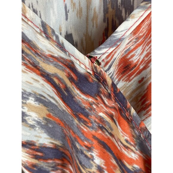 Forever 21 Womens Size Medium Orange V-neck Crossover Chest Mini Wrap Dress - Picture 5 of 12